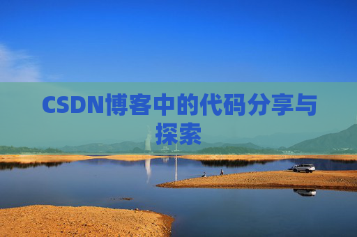 CSDN博客中的代码分享与探索